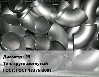 Отвод оцинкованный 25 крутоизогнутый ГОСТ: ГОСТ 17375-2001